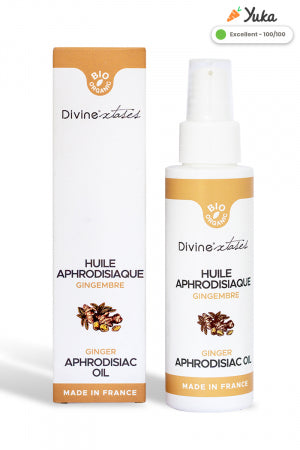 Huile de massage BIO Gingembre Ylang Ylang · Divinextases