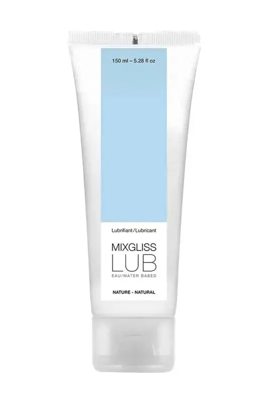 Lubrifiant Mixgliss eau - Lub Nature en tube de 70ml et 150 ml, produit intime à base d'eau.