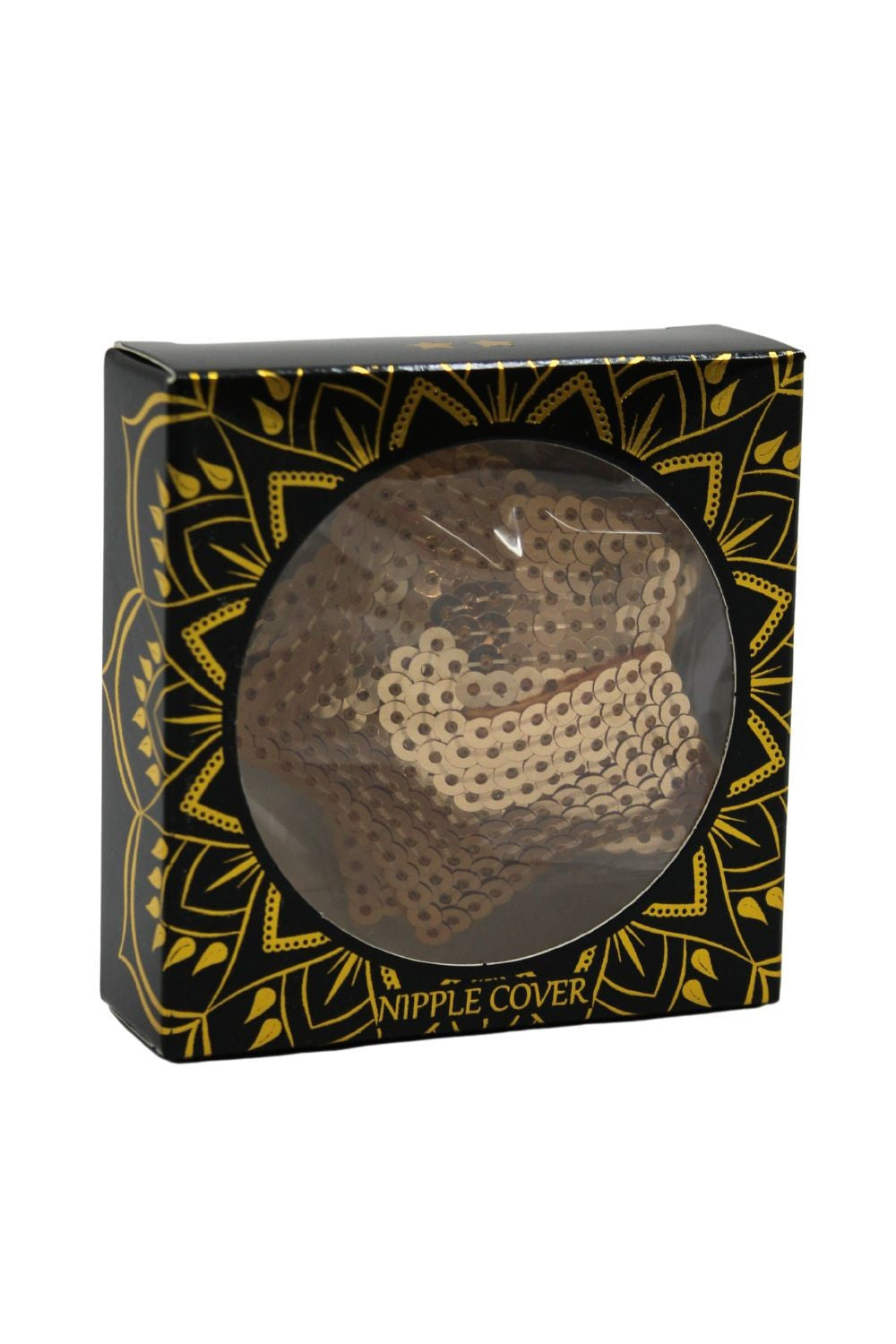 Paire de cache tétons adhésifs étoile pailletée sequin doré · Be Lily Accessories · vue 5