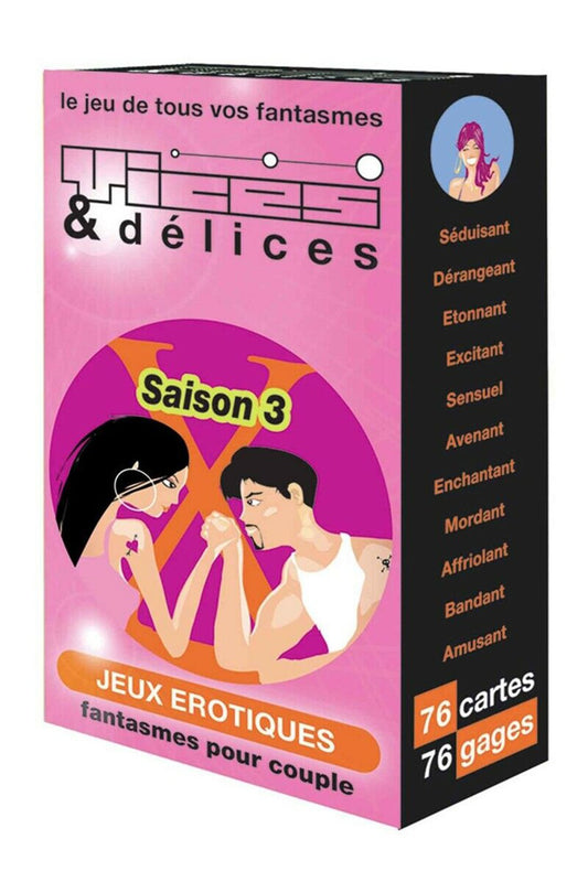 Jeu vices et délices saison 3 Vices & Délices, jeu érotique à gages pour pimenter le couple