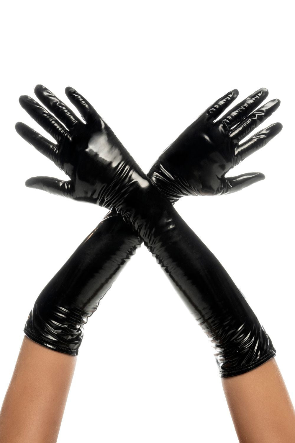 Gants en vinyle noir · Mapalé · vue 3