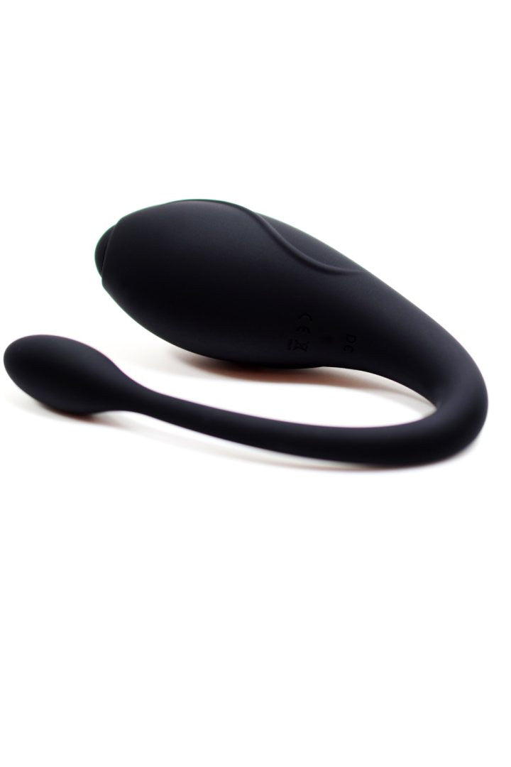 Stimulateur pour couple en U télécommandé Tandem noir Cœur Ardent
