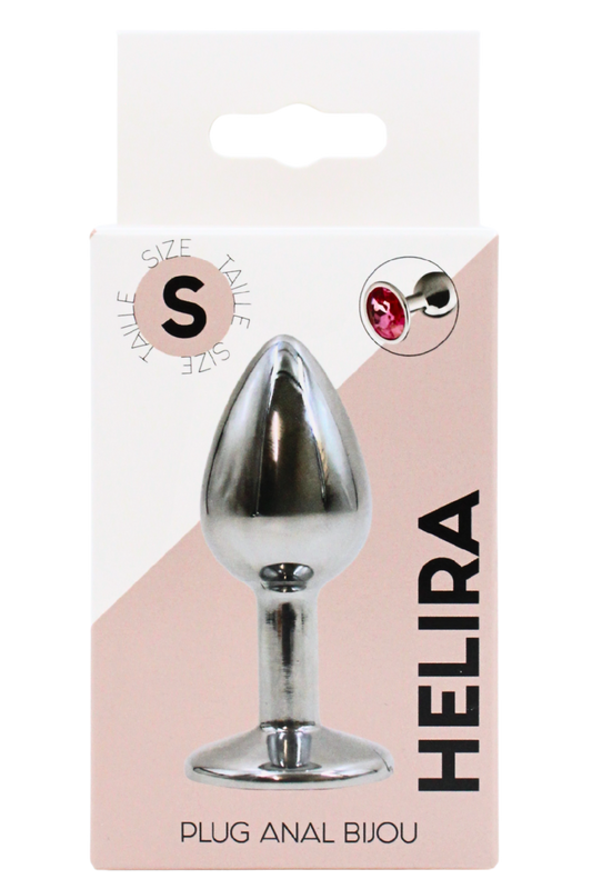 Plug bijou en aluminium bijou rose Small HELIRA · Coeur Ardent · vue 2
