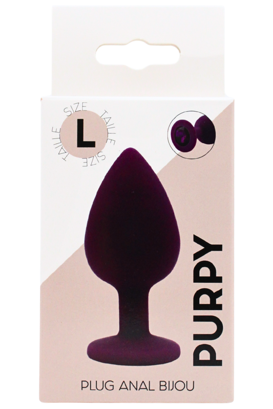Plug bijou violet Large PURPY · Coeur Ardent · vue 2