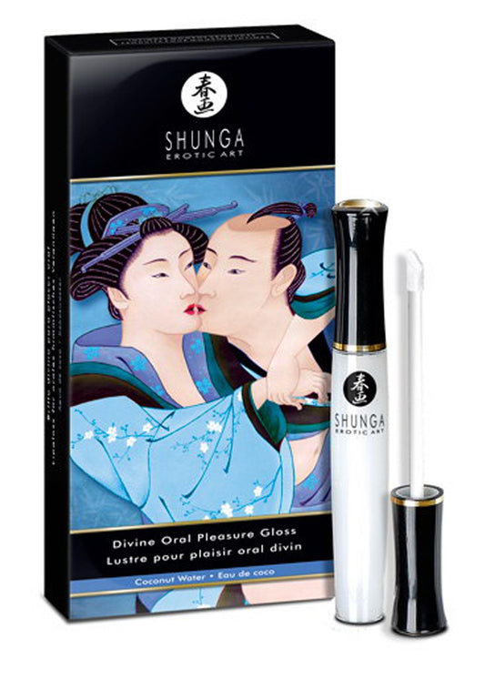 Gloss stimulant pour le plaisir oral Divin Eau de Coco Shunga