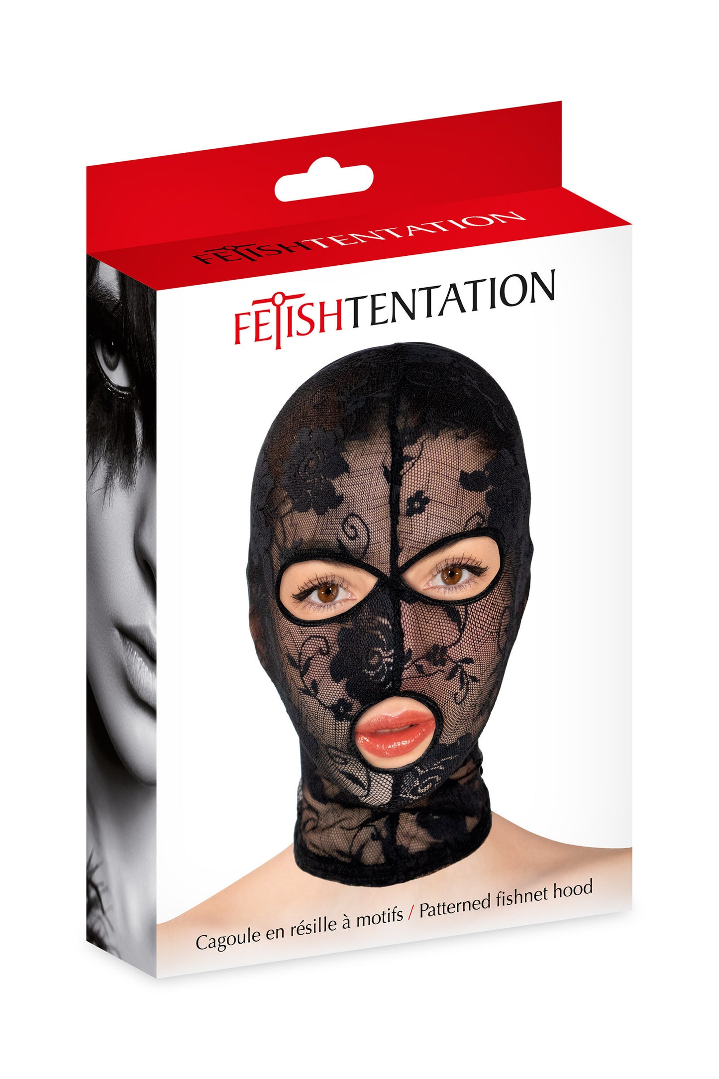 Cagoule fétichiste en dentelle · Fetish Tentation · vue 2