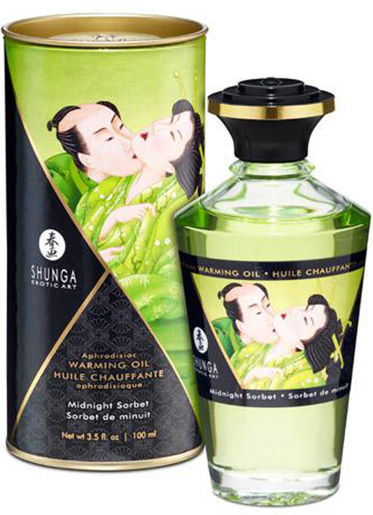Huile chauffante aphrodisiaque Sorbet de minuit 100ml · Shunga · vue 2