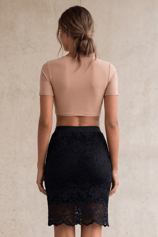 Jupe longue noire Catalina · Be lily Mode · vue 2