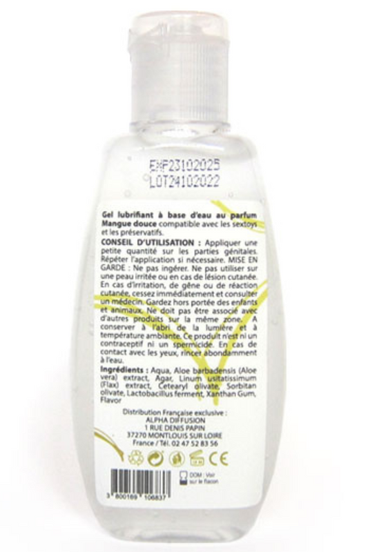 Lubrifiant à base d'eau 100% naturel Mangue Douce 90 ml · Sezmar · vue 2