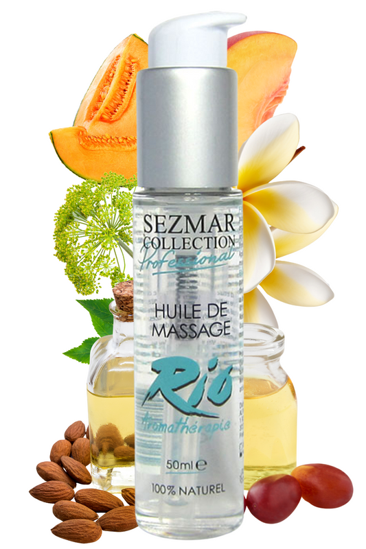Huile de massage professionnelle RIO 100% naturelle 50 ml · Sezmar · vue 2