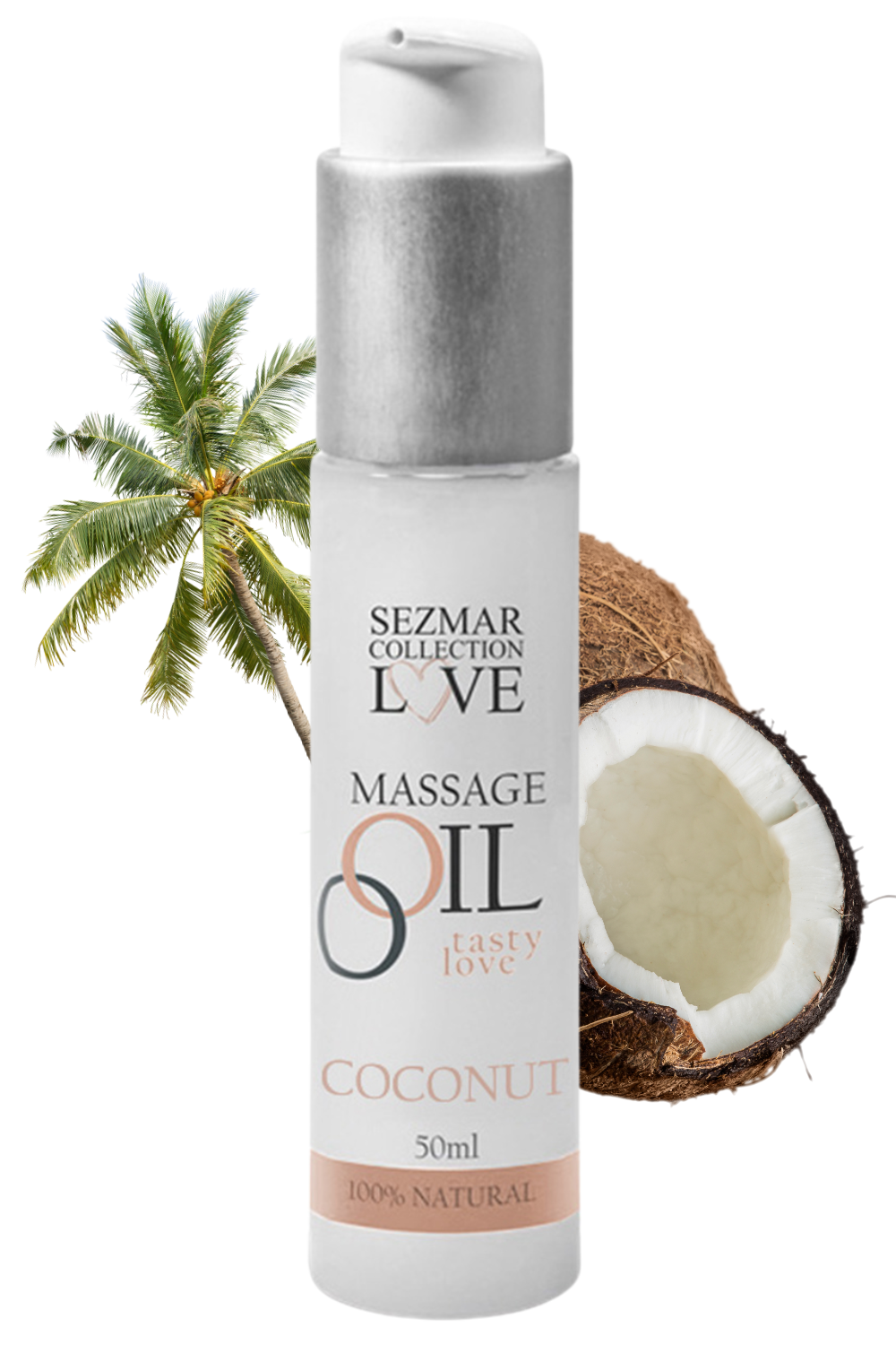 Huile de massage 100% naturelle noix de coco 50ml · Sezmar · vue 2