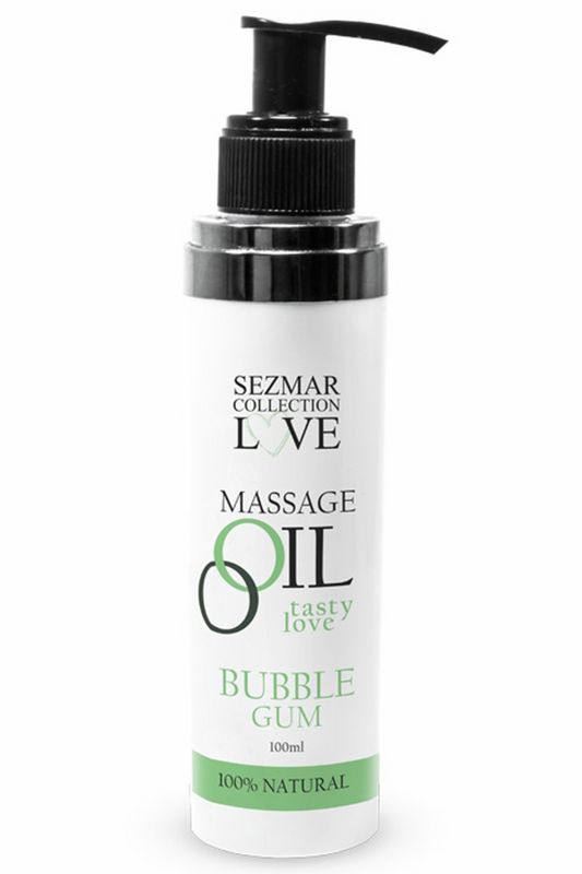 Huile de massage comestible bubble gum 100ml 100% naturelle · Sezmar · vue 2