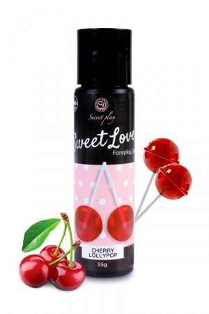 Lubrifiant comestible sucette à la cerise 60 ml · Secret Play
