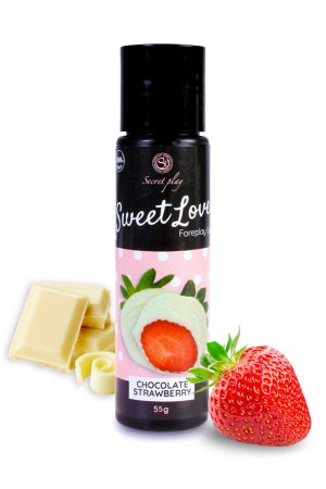 Lubrifiant comestible fraise & chocolat blanc 60ml · Secret Play