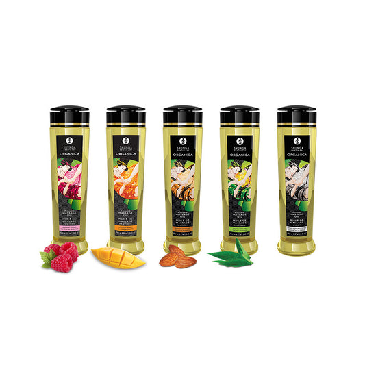 Huile de massage organique Emotion de framboise 240 ml · Shunga · vue 2