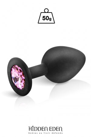 Plug bijou silicone noir M · Hidden Eden