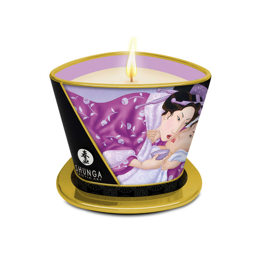 Bougie de massage lueur et caresses Lavande · Shunga · vue 2