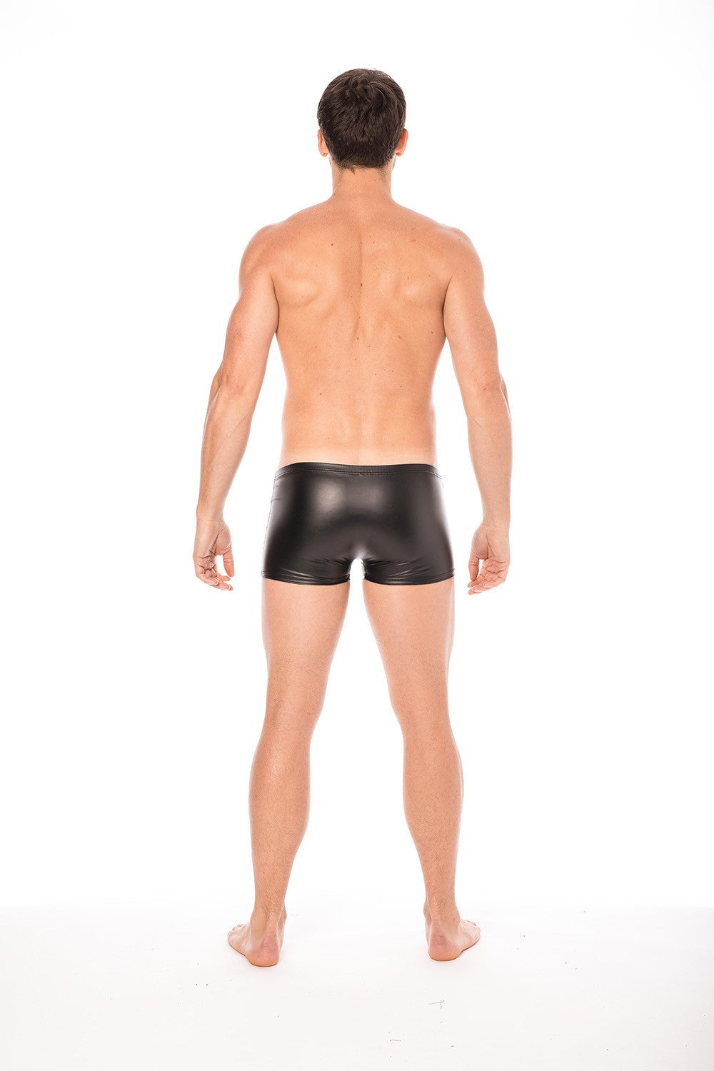 Boxer en simili cuir noir Fantasy Look Me