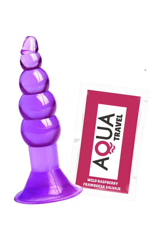 Plug Anal Ventouse Boules Jelly 11 cm dosette lubrifiant · Pocket Pleasure · vue 3