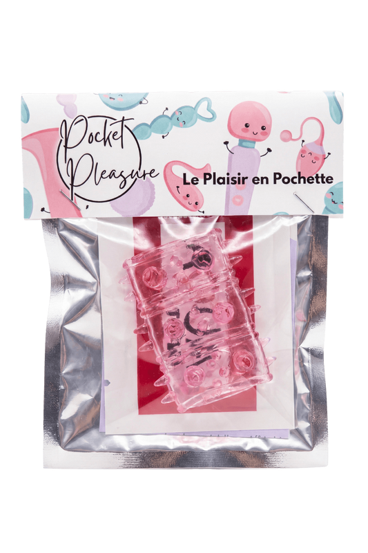 Gaine Pénienne Picots Rose 1 dosette lubrifiant · Pocket Pleasure · vue 2