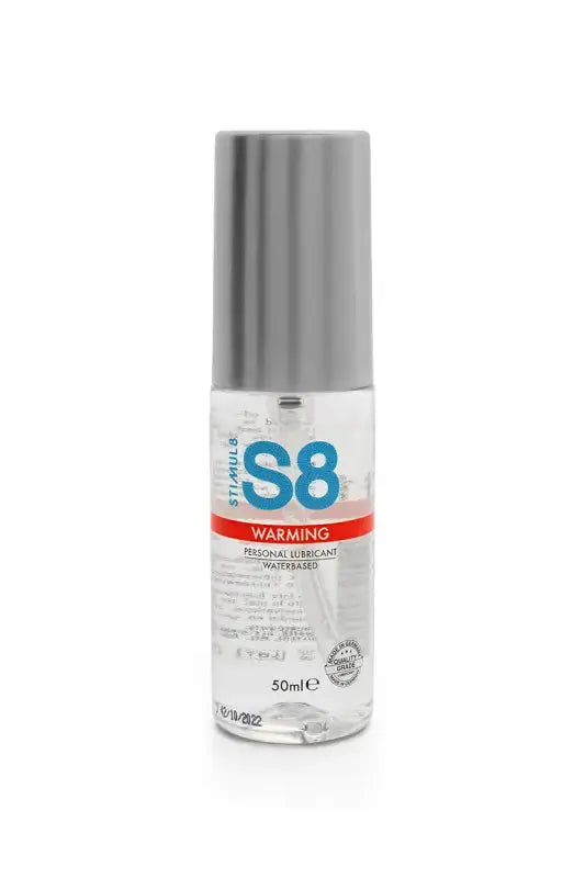 Lubrifiant chauffant S8 en flacon de 50ml pour une expérience intime chauffante.