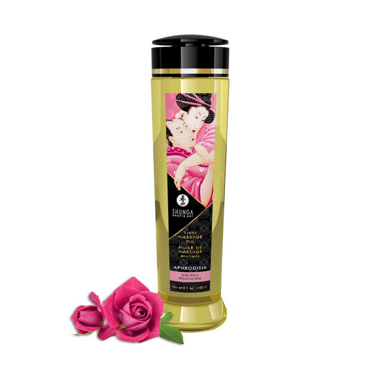 Huile de massage érotique Aphrodisia Rose 240 ml · Shunga · vue 2