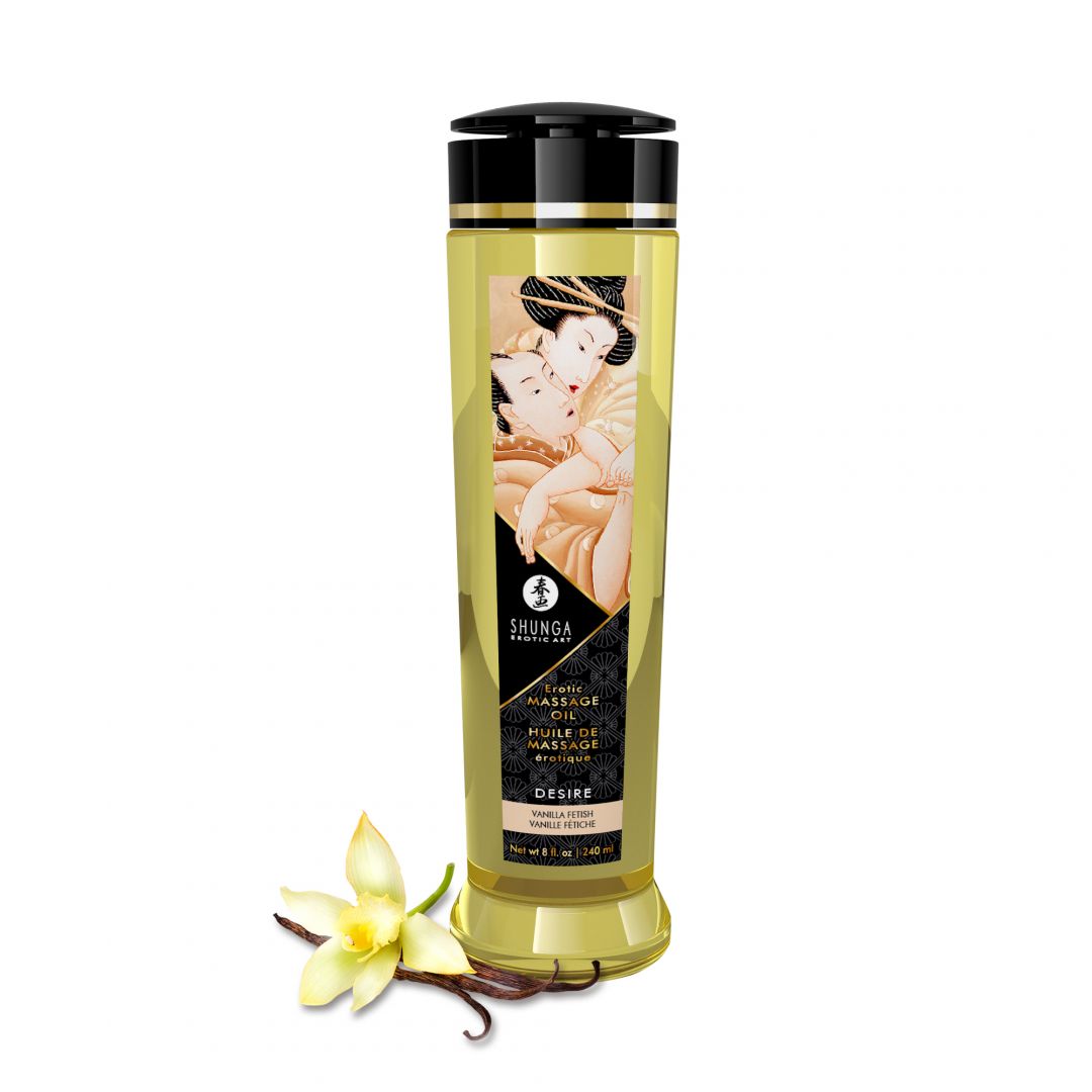Huile de massage érotique Désir Vanille 240 ml · Shunga · vue 2
