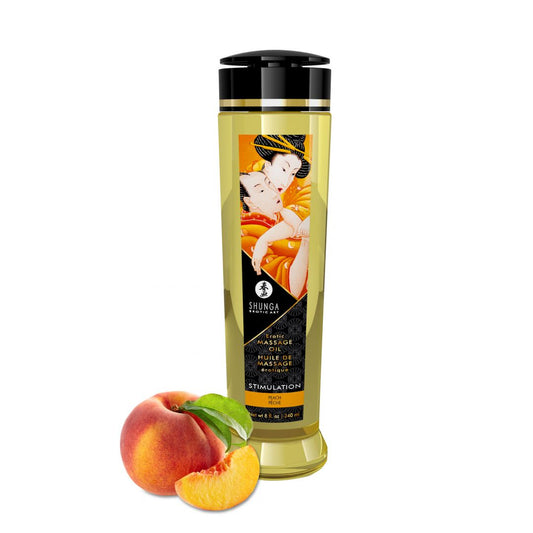 Huile de massage érotique Stimulation Pêche 240 ml · Shunga · vue 2