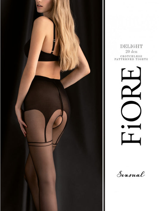 Delight Collants ouvert 20 DEN Noir · Fiore · vue 2