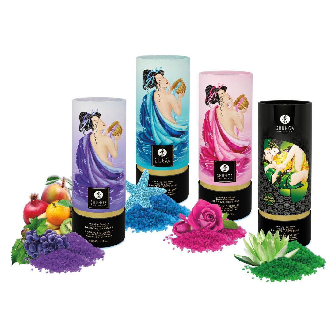 Sel de bain moussant Cristaux d'orient Aphrodisia rose · Shunga · vue 5