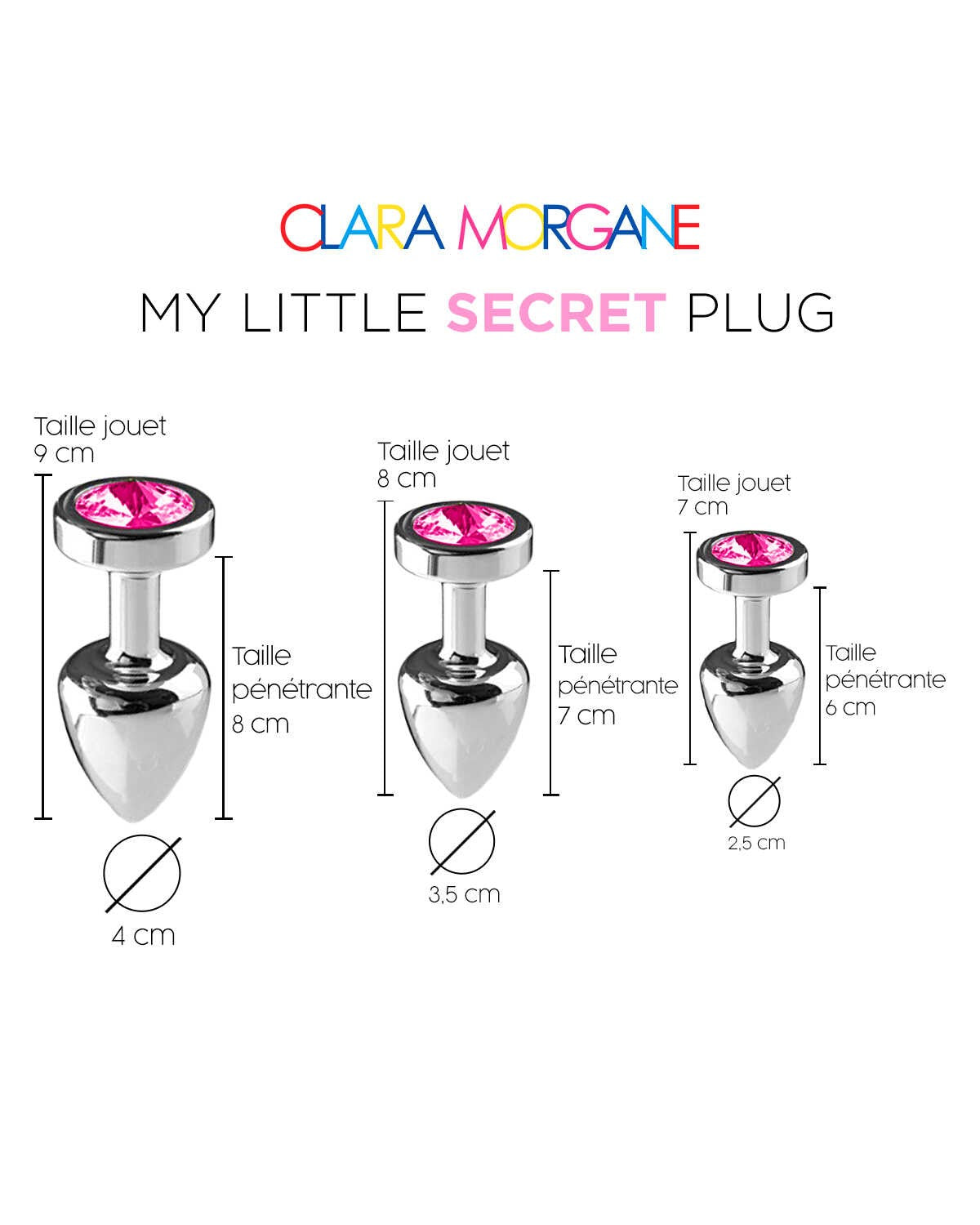 My little secret plug small Rose · Clara Morgane · vue 5