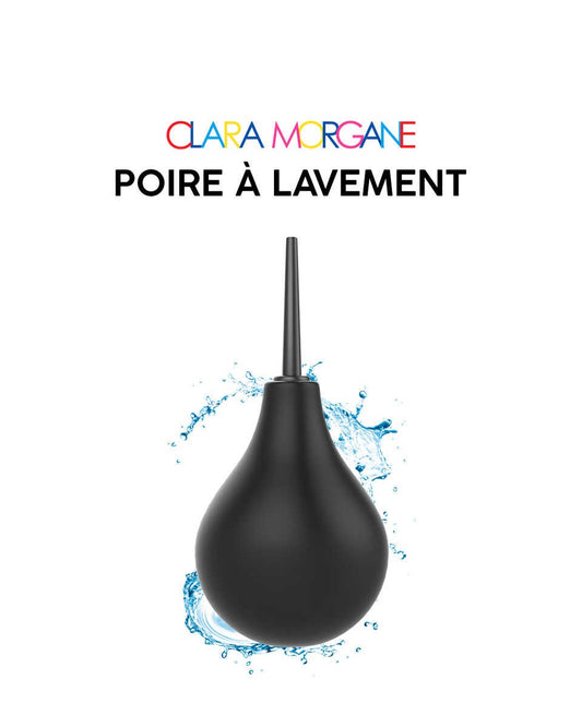 Poire à lavement anal 250 ml Noire Clara Morgane