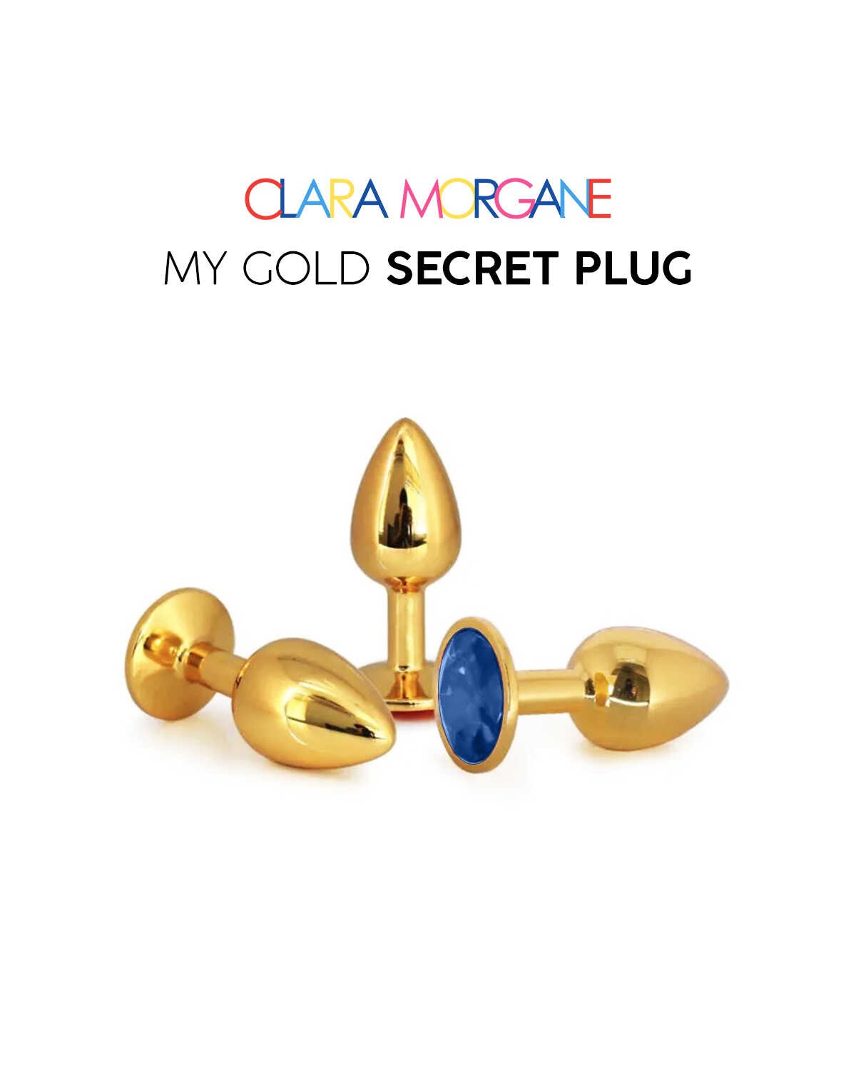 My Gold Secret Plug Bleu · Clara Morgane · vue 5