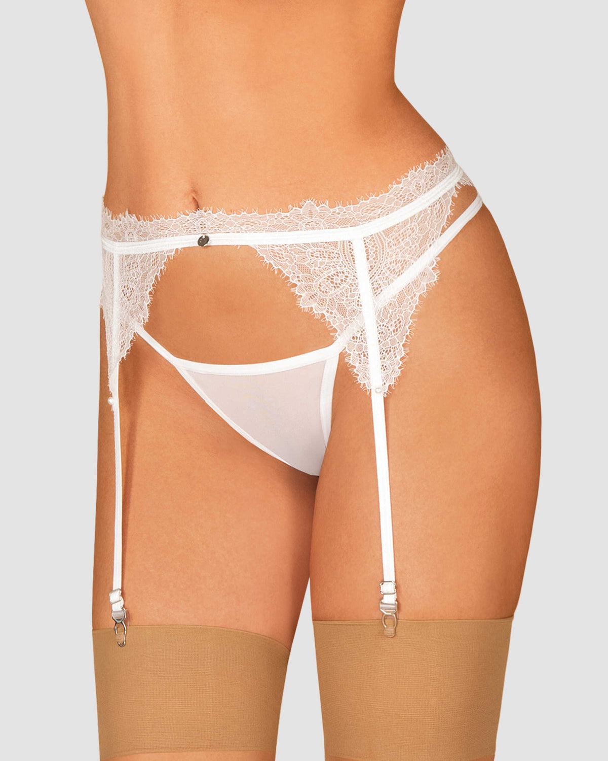 Bianelle porte jarretelles blanc · Obsessive · vue 5