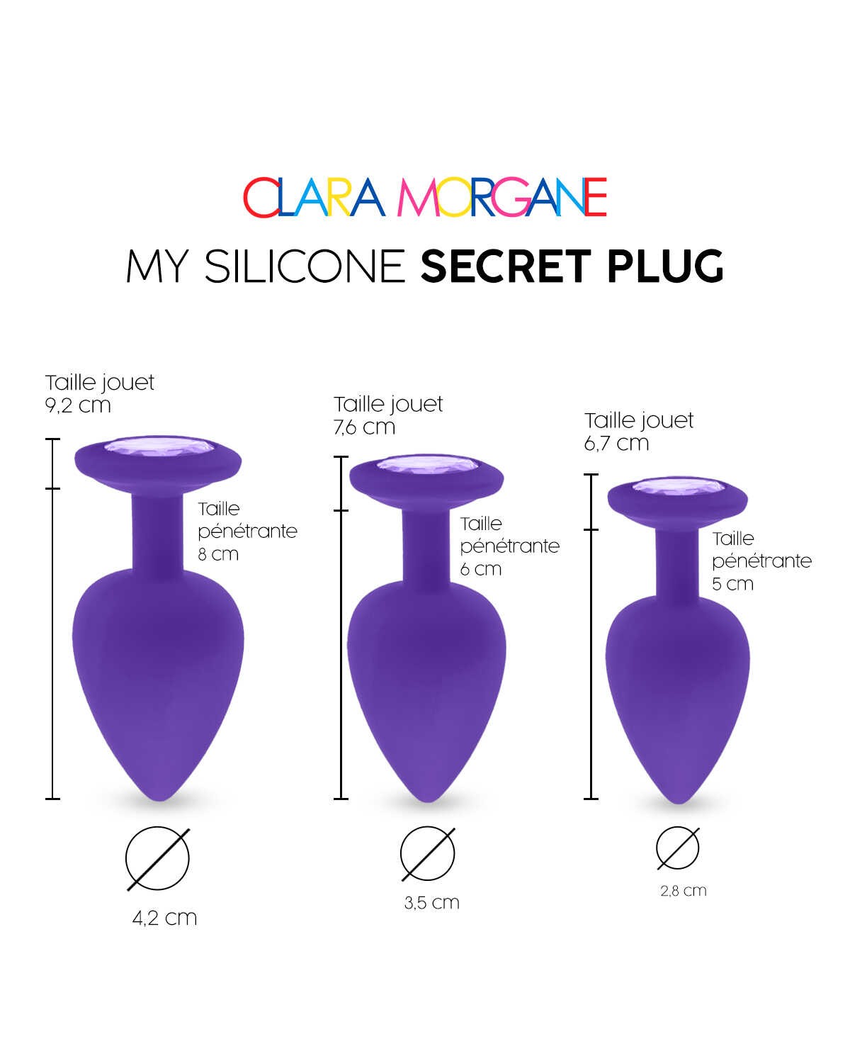 My Silicone Secret Plug Purple · Clara Morgane · vue 5