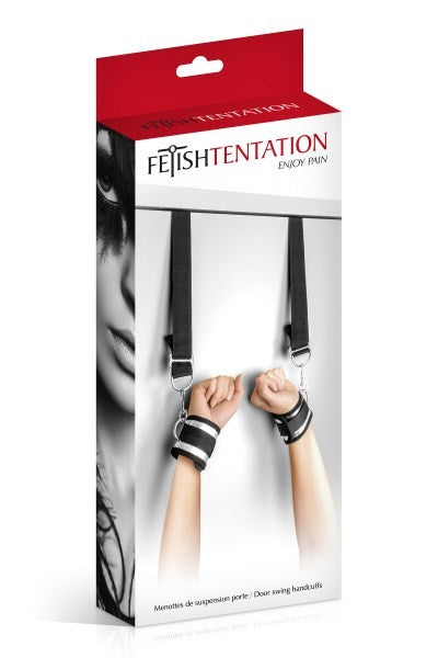 Menottes de suspension de porte à lacets · Fetish Tentation · vue 2