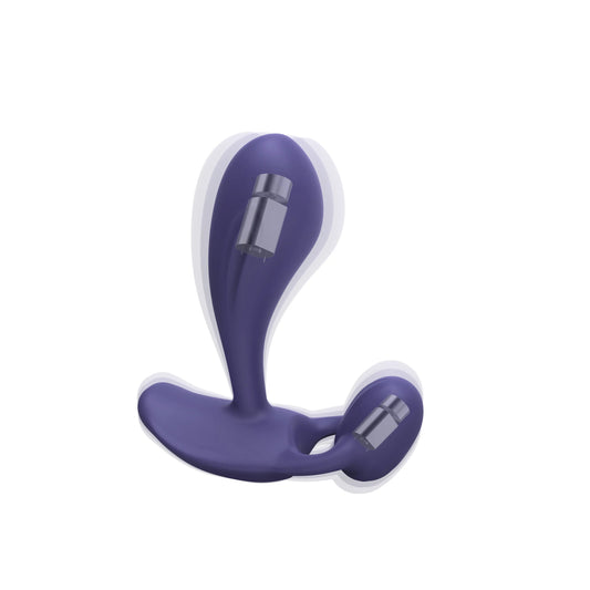 Batteries internes du Witty vibromasseur et stimulateur clitoridien- Midnight indigo - Love to Love - Vibromasseur sur LollyDoll