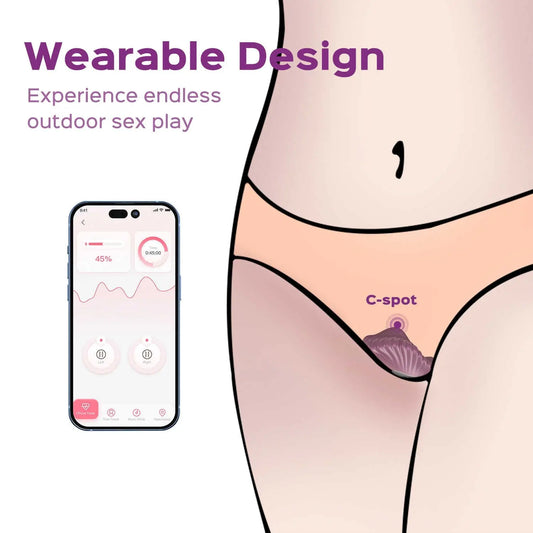 Pearl Blanc - Vibromasseur magnétique contrôlé par application - Honey Play box - Vibromasseur disponible chez LollyDoll, pas cher