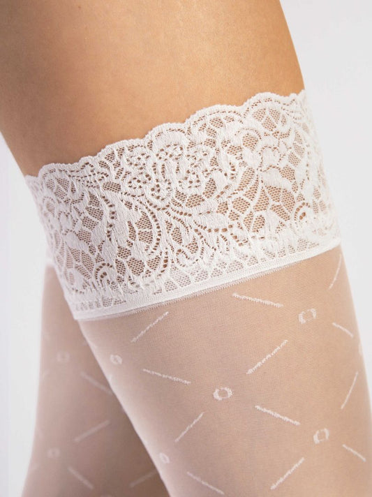 Enchanté bas 20 den Blancs · Fiore · vue 2