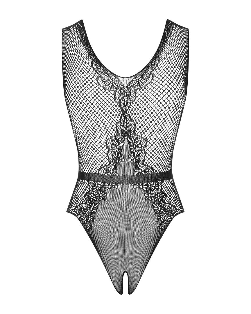 Body ouvert Noir résille · Obsessive · vue 5