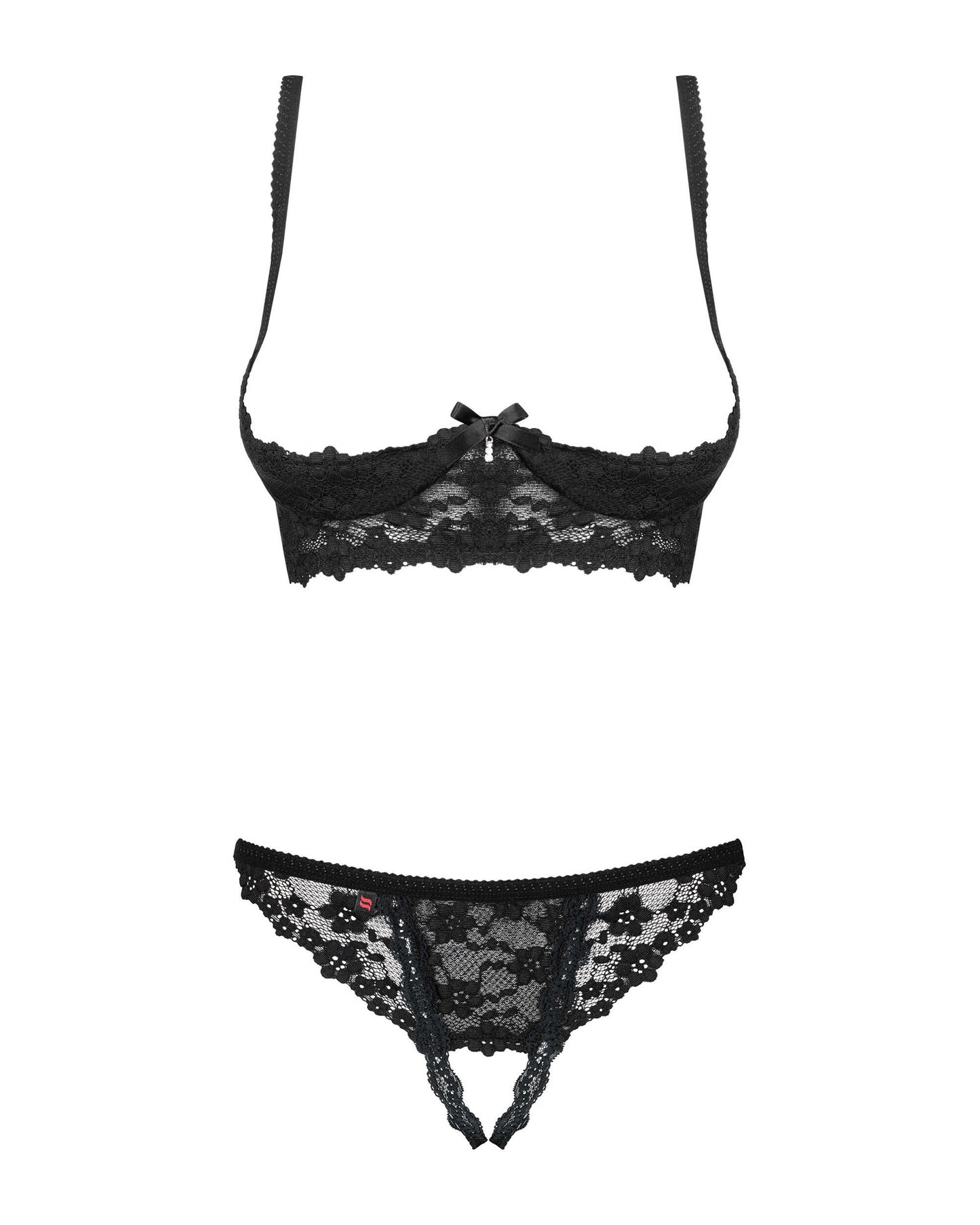 Letica Ensemble ouvert 2 pcs Noir · Obsessive · vue 5