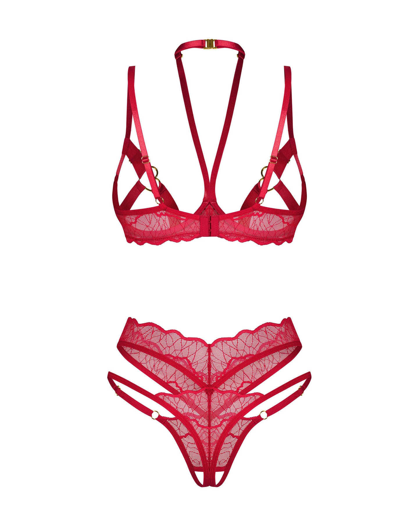 Cupide desir ensemble 2 pièces ouvert Rouge · Obsessive · vue 4