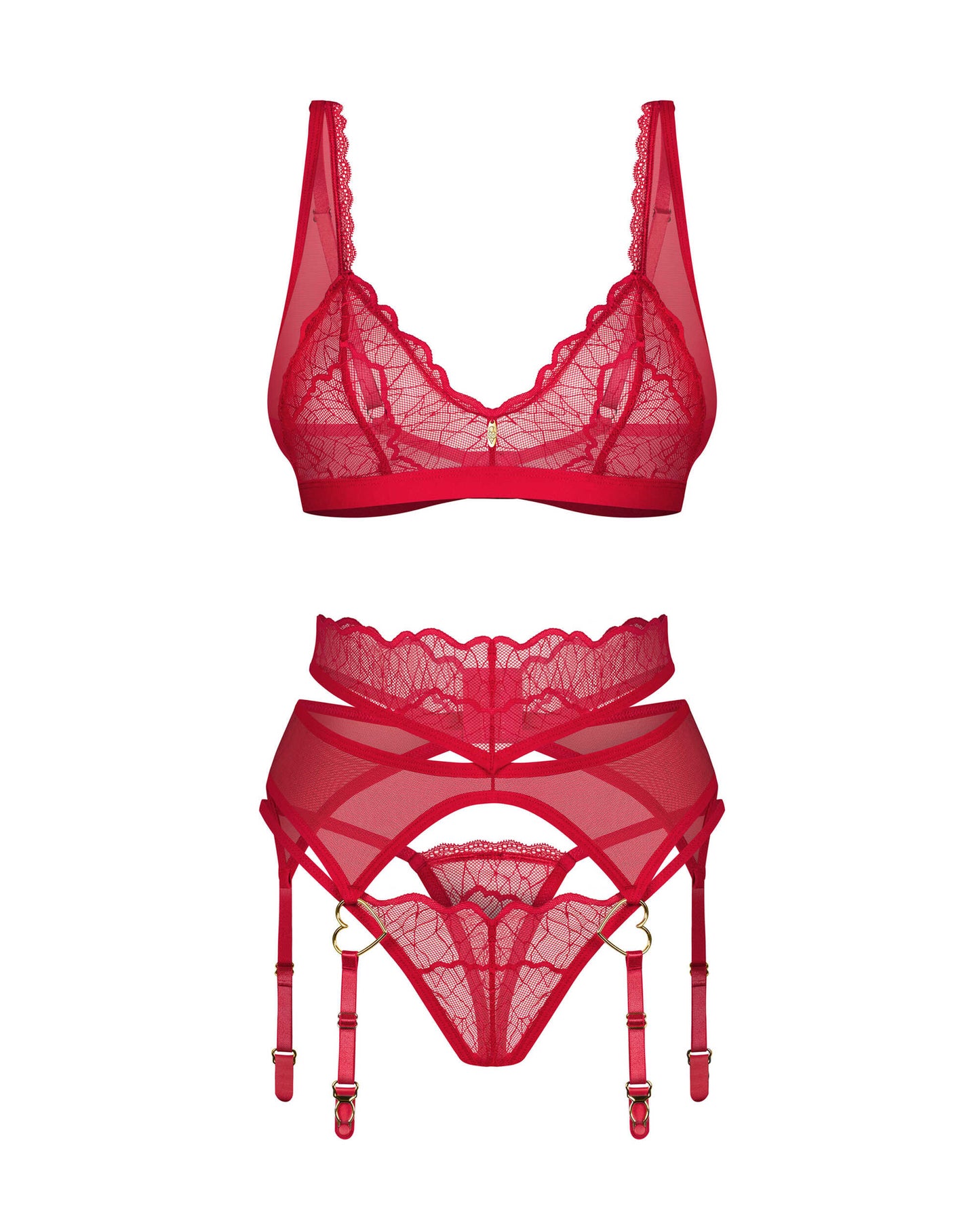 Cupide Desir ensemble 3 pièces Rouge · Obsessive · vue 5