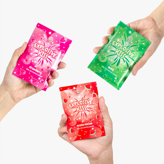 Bonbons pétillants pour sexe oral présentoir 48 sachets Secret Play