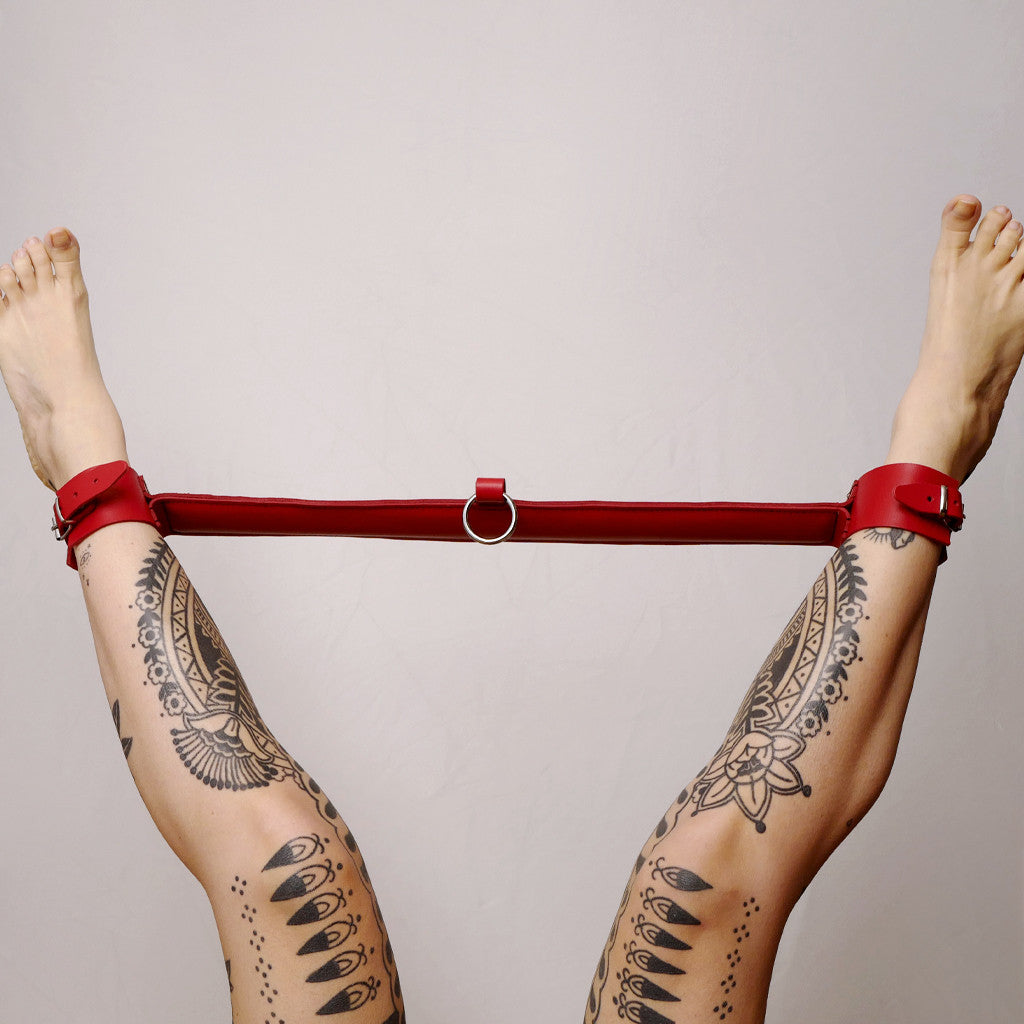 Barre de contrainte cuir et anneau Rouge · The Sinners