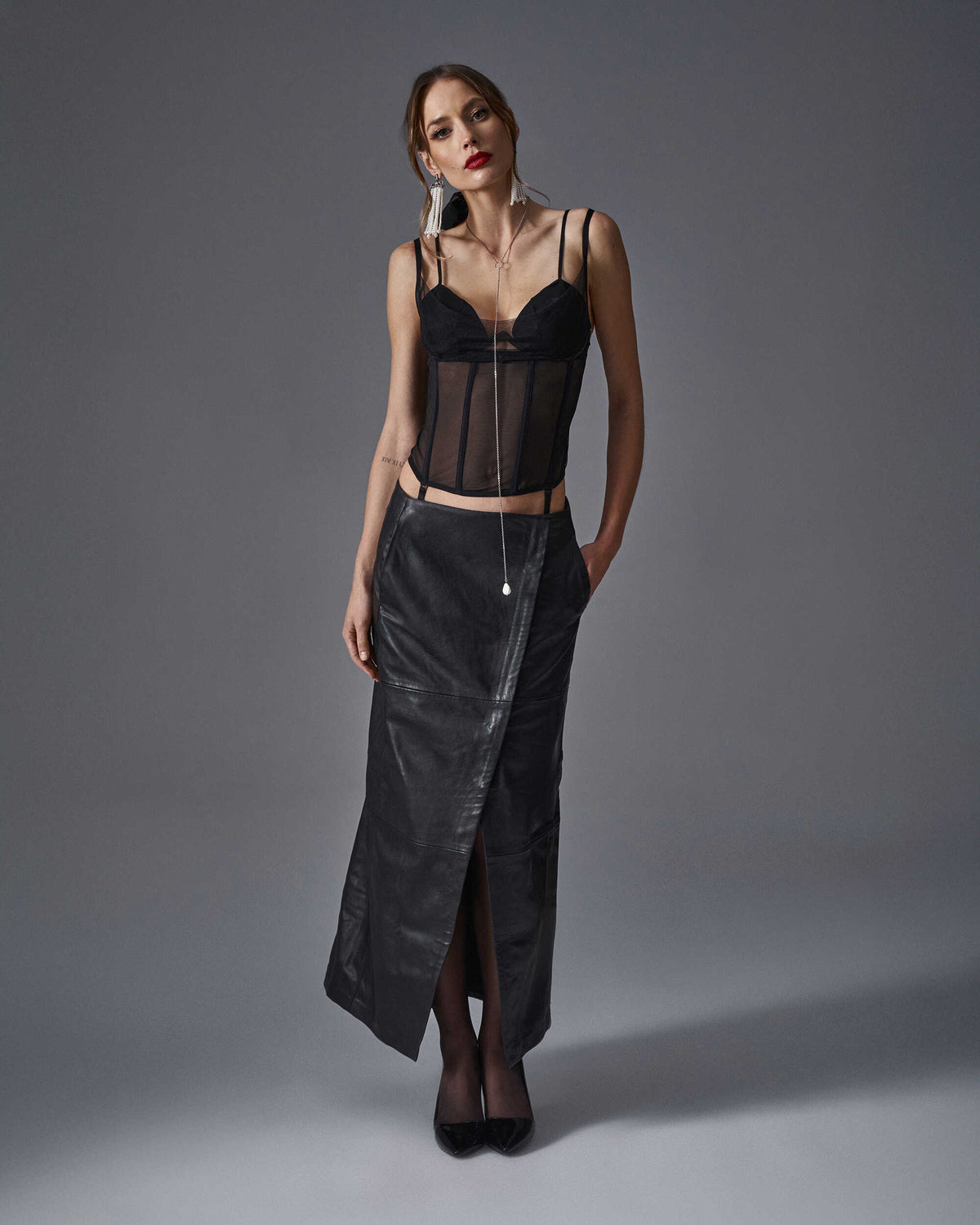 Sibilie corset Noir · Obsessive · vue 5