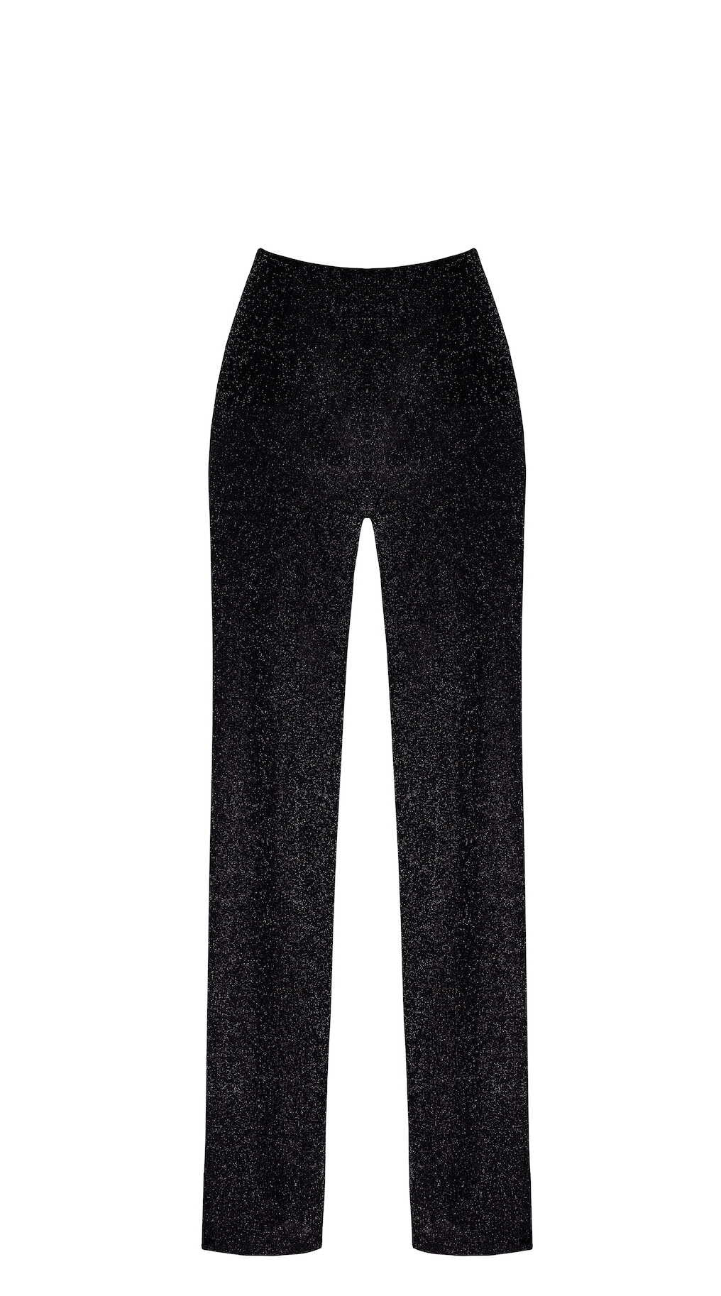 Pantalon transparent en tulle à fils d’argent Onyx Noir Handmade