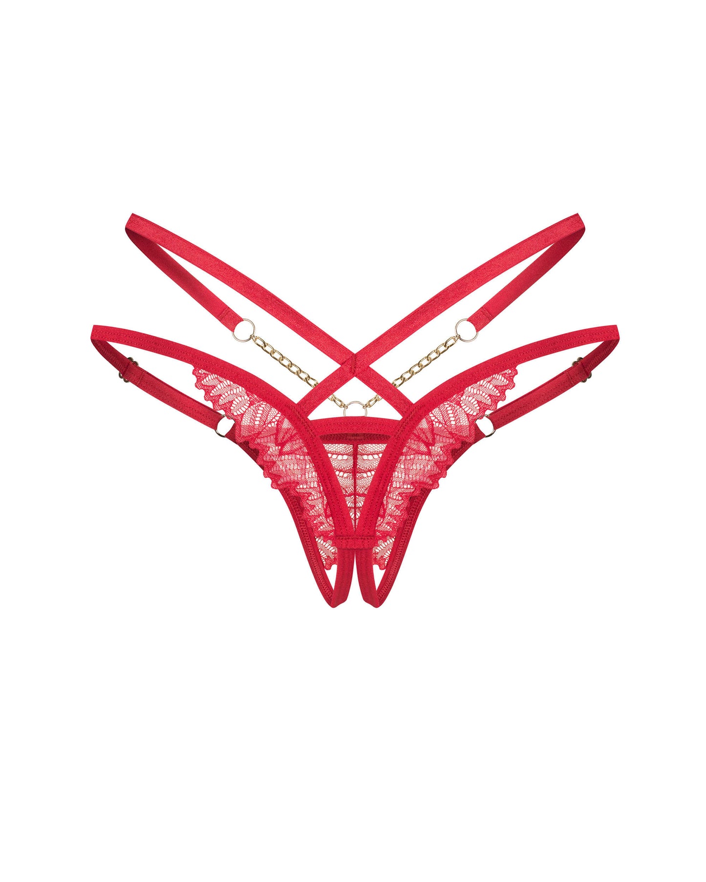 Matildea string ouvert Rouge · Obsessive · vue 5