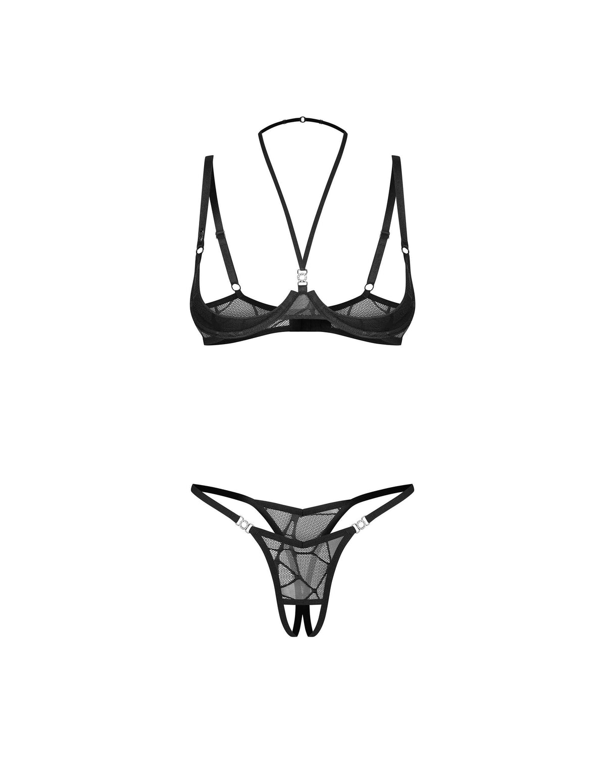 Olianna ensemble ouvert 2 pièces Noir · Obsessive · vue 5