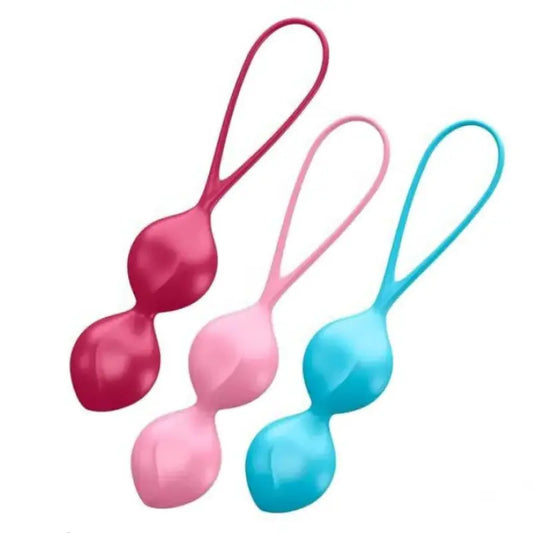 Satisfyer présente boules de geisha v balls experimente set de 3 disponible chez LollyDoll